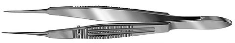 Jeweler Type Forceps Wide Serrated Handle