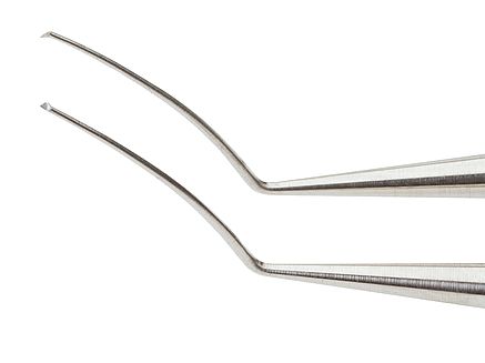 MICS Capsulorhexis Forceps with curved jaws