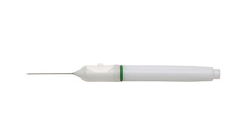 23GA Backflush/Extrusion Handpiece for active &amp; passive aspiration with soft tip