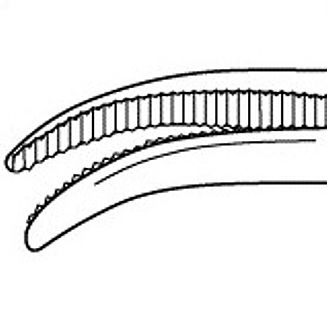 Hartman Curved Hemostatic Forceps