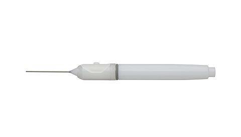 20GA Backflush/Extrusion Handpiece for active &amp; passive aspiration with blunt tip