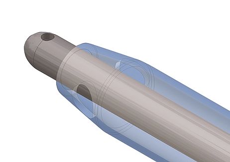 I/A Handpiece curved with sleeve For 1.8 C-MICS